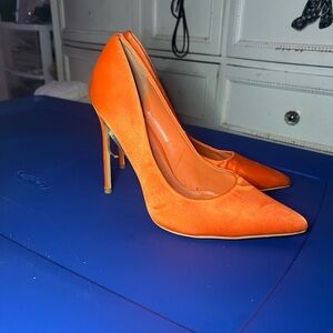 Zara Vibrant Orange Heels